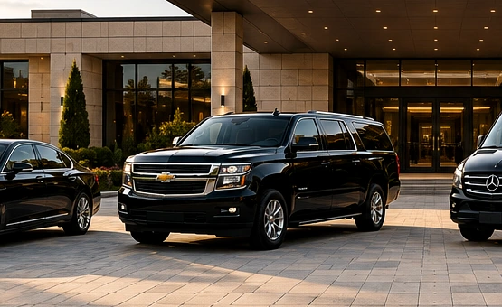Black Chevrolet Suburban luxury SUV
